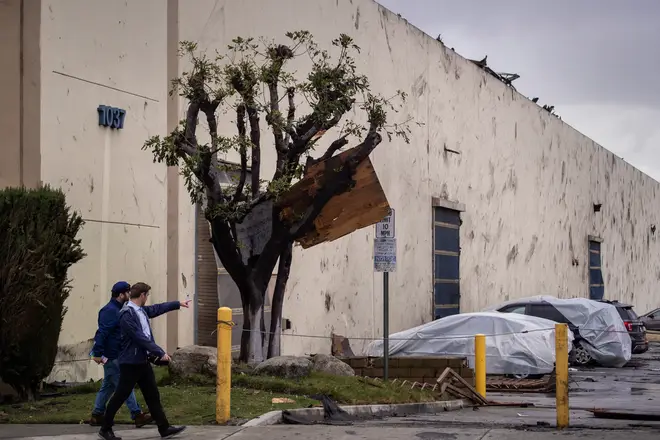 Montebello was hit by a brief tornado with winds of up to 110mph.