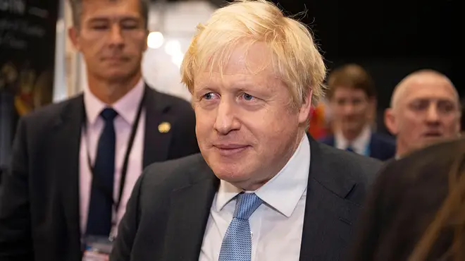 Boris Johnson following Partygate scandal