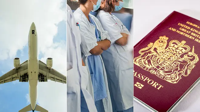 Aeroplanes, junior doctors and passport pictures of those going on strike in April