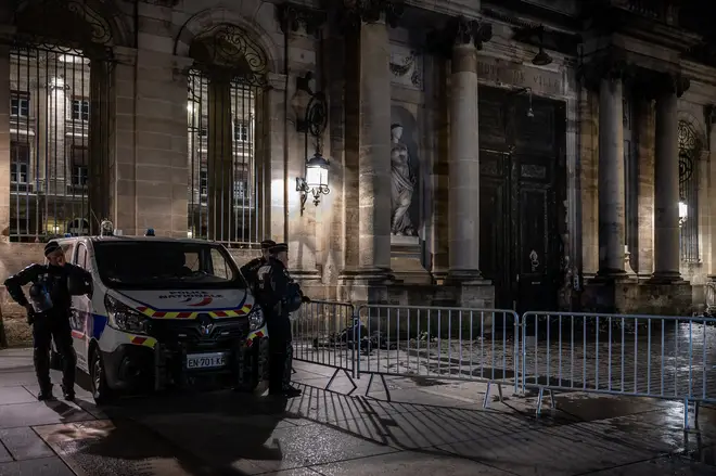 Bordeaux town hall was set on fire on Thursday night