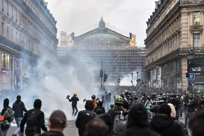 Around one million people took to the streets to protest over France's new pension reforms on Thursday