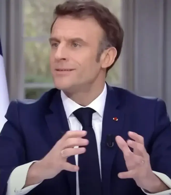 Macron without a watch