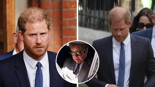Prince Harry leaving court today