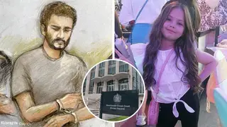 Thomas Cashman (court sketch left) is trying to "pull the wool over the jury's eyes" as he denies murdering nine-year-old Olivia Pratt-Korbell (right) in Liverpool
