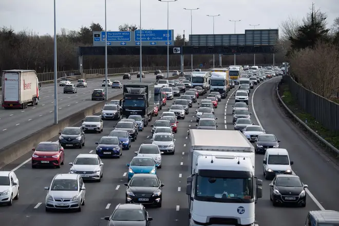 File photo of the M25 closed earlier this month