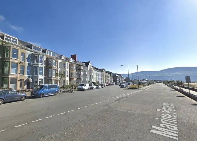The attack happened in Marine Parade, Barmouth