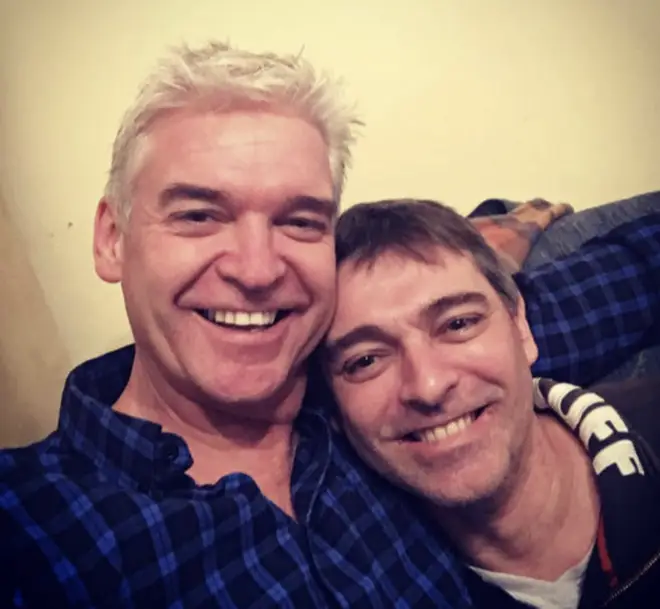 Phillip Schofield with his brother