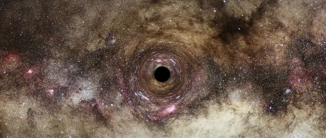 An artist's impression of the ultramassive black hole