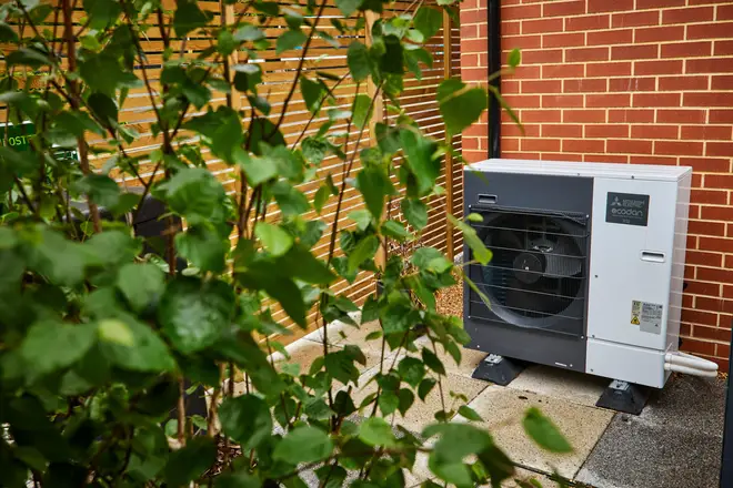 Households are being subsidised to install air source heat pumps