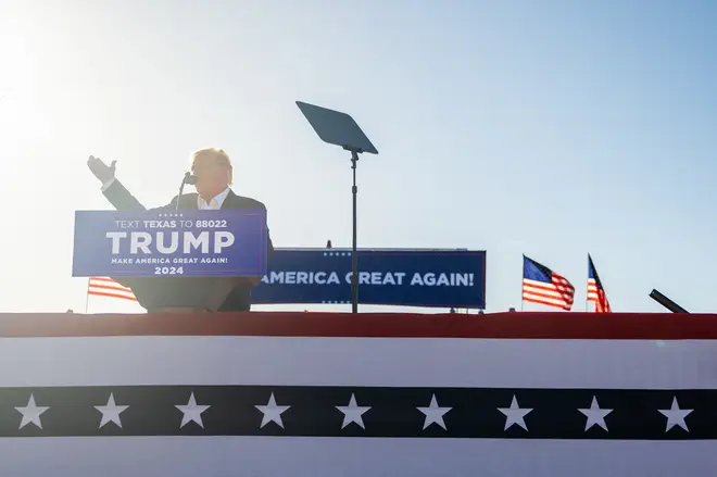Donald Trump Holds First Rally Of 2024 Presidential Campaign