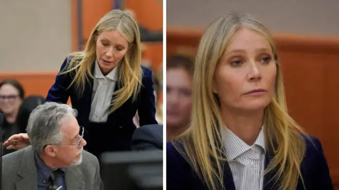 Gwyneth Paltrow said she wished Terry Sanderson well as she left the court