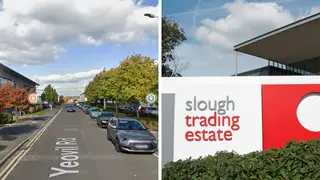 The robbery took place on the Slough Trading Estate
