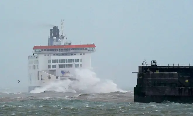 Strong winds have affected ferry services