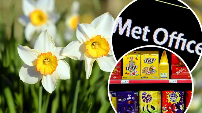 The Met office has released the upcoming weather forecasts for Easter weekend.