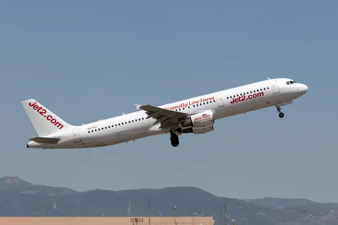 The Jet2 LS756 flight was travelling from Tenerife to Manchester on Sunday evening (stock image)