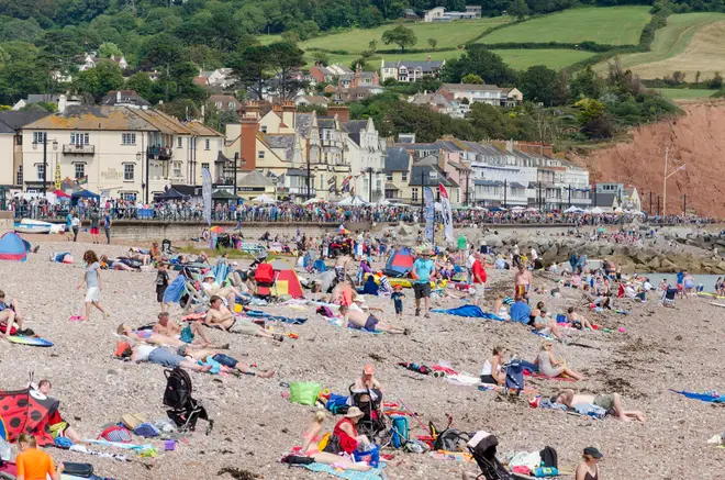 Sidmouth beach, Devon, was one of the top five worst beaches for sewage levels.