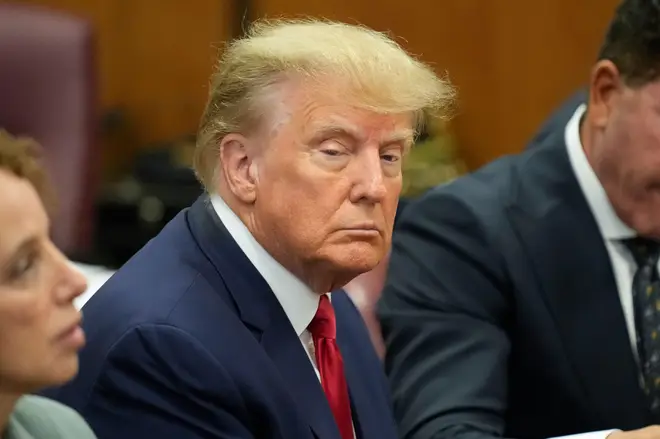 Former President Donald Trump appears in court for his arraignment