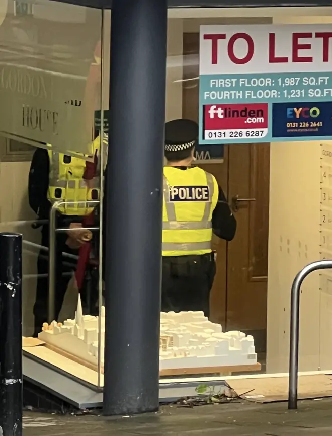 Police searching the SNP's HQ in Edinburgh