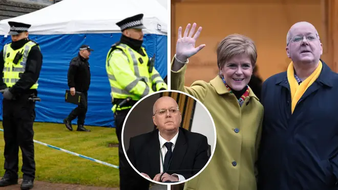 Nicola Sturgeon has said she did not know of Peter Murrell's imminent arrest when she announced her resignation as First Minister last month
