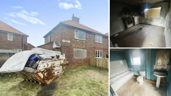 The run-down house is available for an expected £20,000