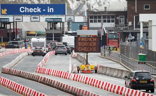 French border checks have been blamed for disruption