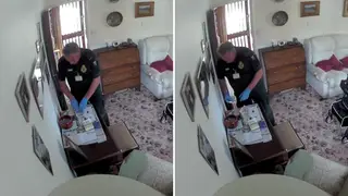 The shocking moment paramedic Mark Titley tried to steal money from a dead pensioner