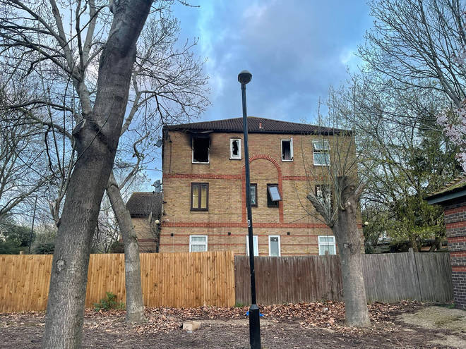 The fire took place in Beckton, east London