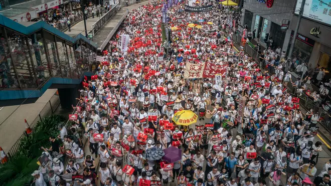 Hong Kongers protest over proposed China extradition law