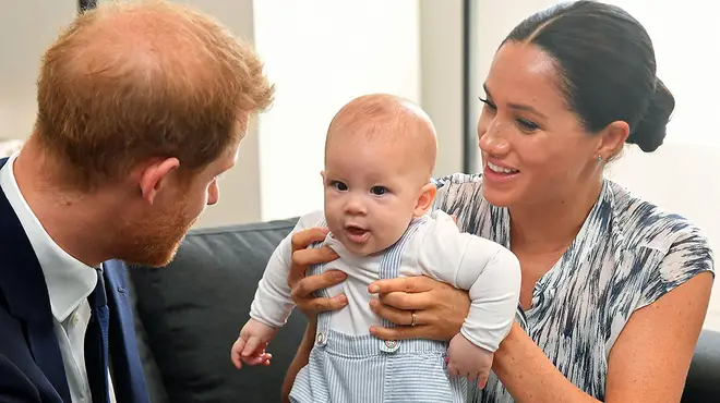 Meghan Markle and Prince Harry with baby son Archie