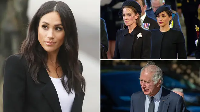 Meghan Markle, Kate Middleton and King Charles