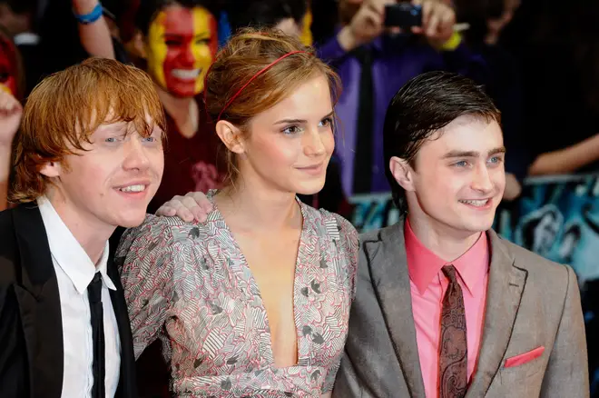 The original cast - Rupert Grint, Emma Watson, Daniel Radcliffe.