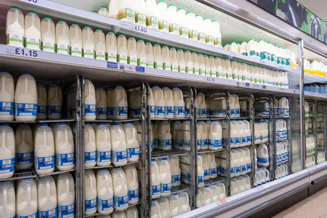 Tesco and Sainsbury's announced that their respective four-pint milk prices would drop to £1.55 this week.