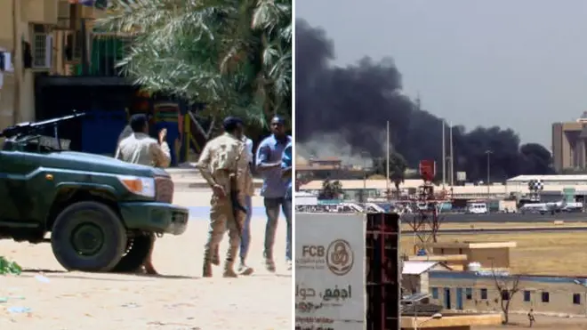 Violent clashes erupt in Sudan as US ambassador and embassy staff take refuge