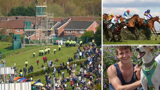 The British Horseracing Authority (BHA) has condemned protesters who disrupted the event