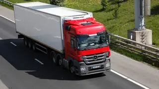A lorry on a motorway
