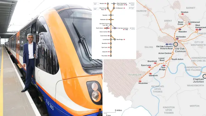 Sadiq Khan has confirmed plans for a new "West London Orbital" Overground link from west to north west London set to launch in the early 2030s, as he contends with a backlash over the expansion of his ULEZ scheme.