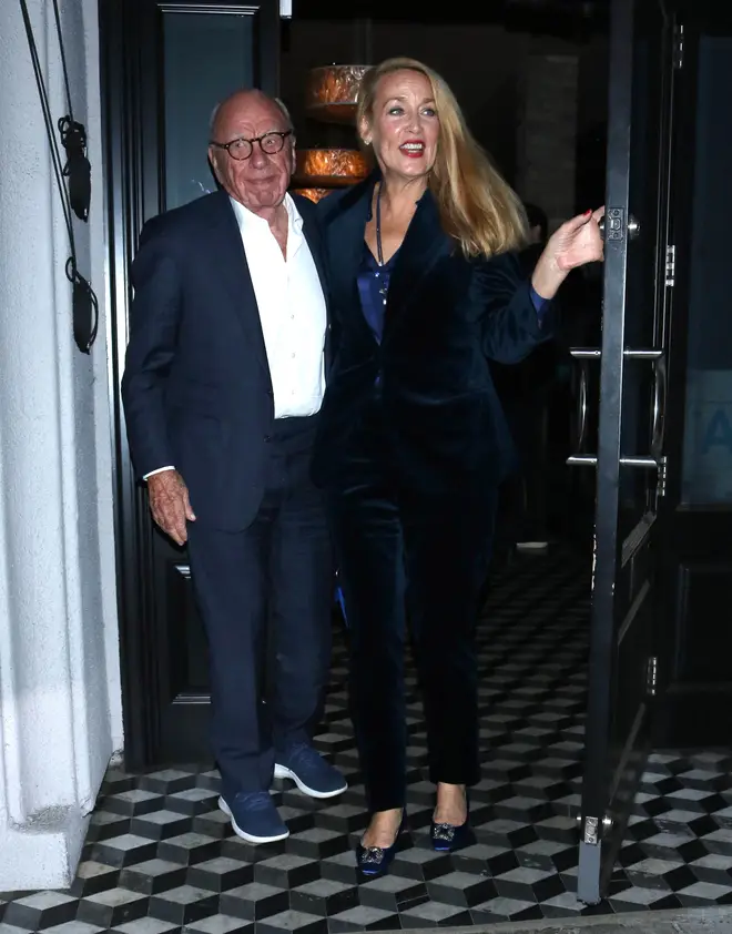 Rupert Murdoch and Jerry Hall split after seven years of marriage last year