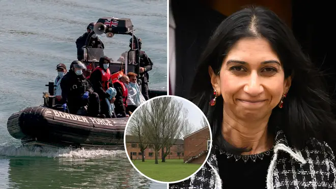 The Home Secretary will attempt to declare Channel crossing as an emergency at London's High Court as she fights a legal challenge to her plan to house migrants at an RAF base