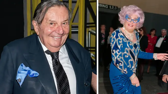 The family of comedian Barry Humphries have rushed to be by his side after the 89-year-old comedian was hospitalised