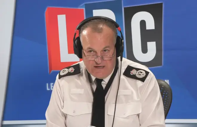 The Chief Constable of Manchester police took calls during a phone-in on LBC