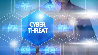 Cyber threat sign