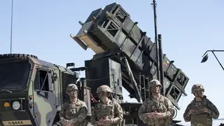 A Patriot missile system