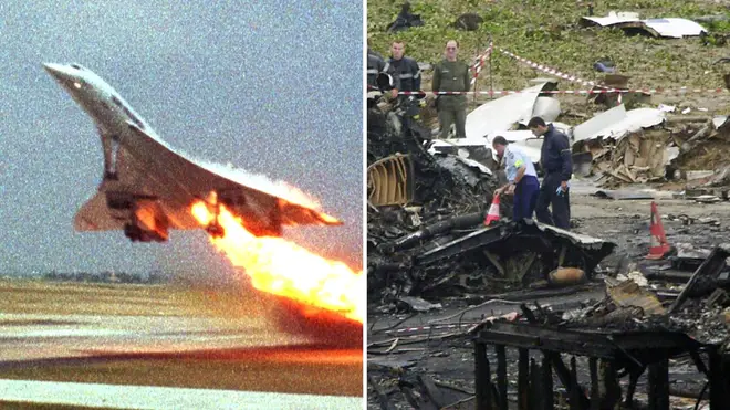 Flight 4590 crashed into a hotel in France just 77 seconds after taking off - killing 113