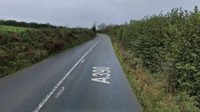 The incident took place on the A390 near St Ive, Liskeard