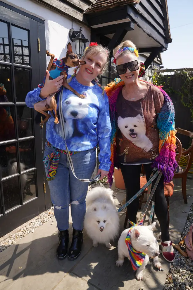 Tearful fans have dedicated their appearance to Paul O'Grady's adoration of dogs at the street event.