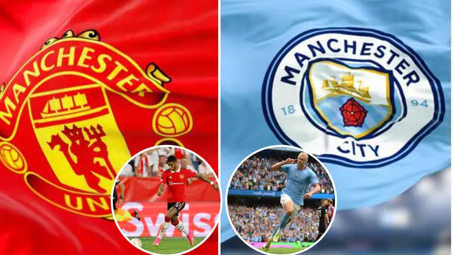 Calls have been made for Manchester City and Manchester United to redesign their club crests