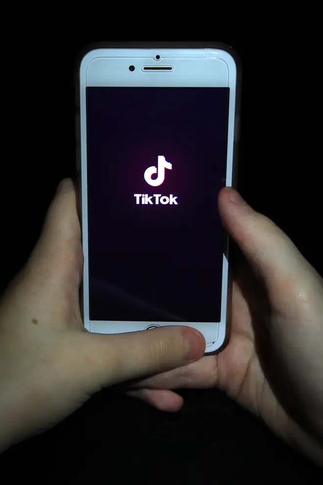 Phone with TikTok
