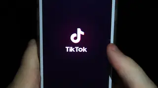 Phone with TikTok