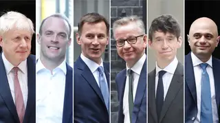Remaining six candidates in the Tory leadership contest