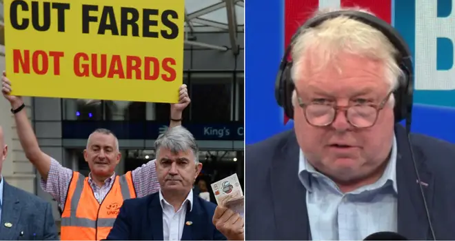 Nick Ferrari had a row with the RMT chief over the train strikes